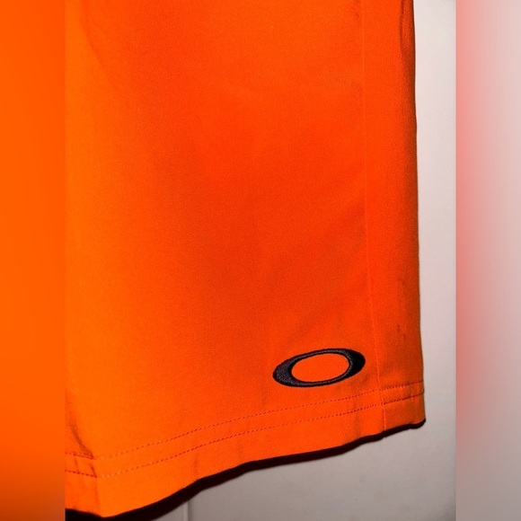 Oakley Slim Fit Surf Vtg Board Shorts Beachy Swim Poolside Sand Y2K Logo Men W34 - Picture 5 of 8